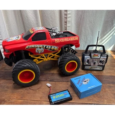Vintage Fast Lane Dodge Raminator RC Monster Truck 49MHz **WORKING** New Battery - Image 1 of 4