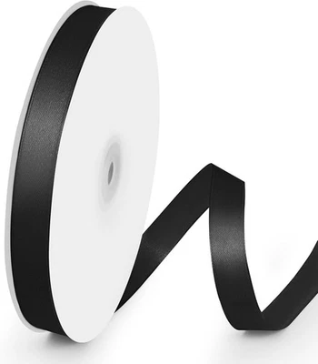 100 Yards 5/8 inch Satin Ribbon, Fabric Ribbon Solid Color Perfect for Gift - Image 1 of 4