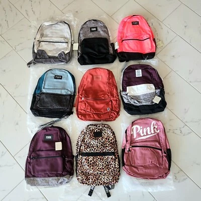 NEW VICTORIAS SECRET CAMPUS OR COLLEGIATE BACKPACK YOU CHOOSE STYLE COLOR NWT - Image 1 of 2