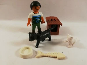 sympa panier a chat avec enfant playmobil ( animaux , veterinaire ) 2417 - Imagen 1 de 1