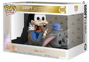 Funko POP! Rides Super Deluxe Walt Disney World 50th - Goofy on Dumbo Ride #105 - Picture 1 of 1