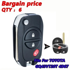 Keyless Entry Remote Key Fob For Toyota 2004 2005 2006 2007-2018 GQ43VT20T-4D67 - Picture 1 of 2