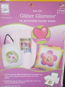 June Tailor Glitzer Glamour T-Shirt Transfer 2er Pack - Bild 1 von 2