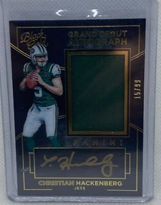 CHRISTIAN HACKENBURG 2016 PANINI BLACK GOLD GRAND DEBUT JERSEY AUTO RC #D 15/99 - Picture 1 of 1