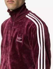 adidas beckenbauer velour track jacket
