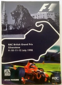 British Grand Prix  Silverstone 1998  Race Programme with entry list - Picture 1 of 6