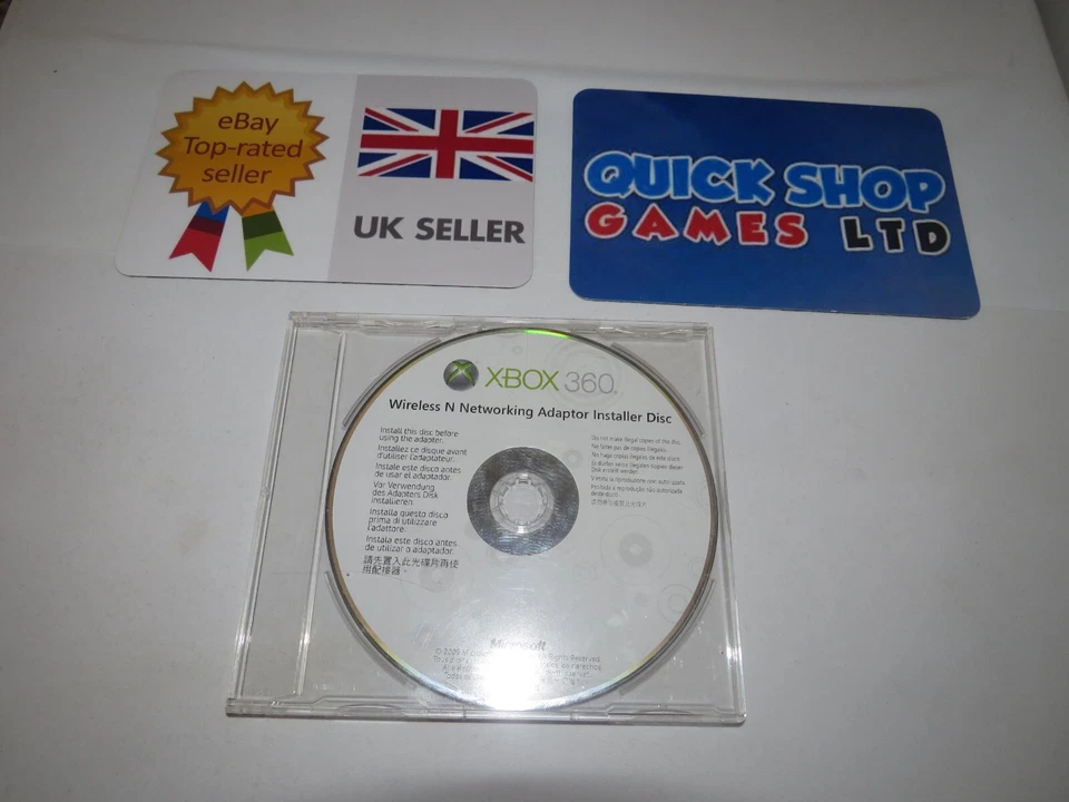 Disc only - Xbox 360 Wireless N Networking Adapter Install Installer Microsoft - Image 1 of 1