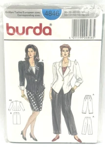 Burda Pattern #4846 - Pants, Jacket & Skirt - (Sizes 10-20) - Picture 1 of 2