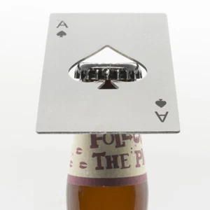 Playing Card Ace of Spades Top Quality Bottle Opener Party Beer Poker Soda Bar - Picture 1 of 2