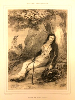 Galerie armoricaine homme de Baud Lalaisse XIXe Morbihan 3 - Photo 1/2