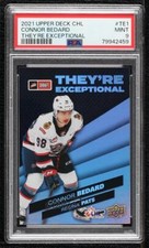 2021-22 Upper Deck CHL They're Exceptional Connor Bedard #TE1 PSA 9 MINT