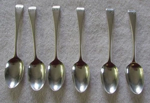 Cucharaditas de café colonial georgiana de plata esterlina Londres 1809 Eley Fearn Chawne - Imagen 1 de 3