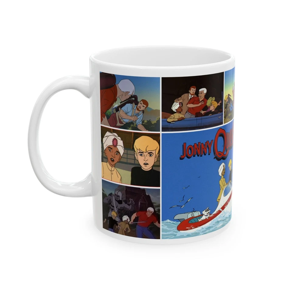 BLAINESGOODS Jonny Quest Coffee Cup, Retro Cartoon Mug, Geek Gift, Ceramic Drinkware
