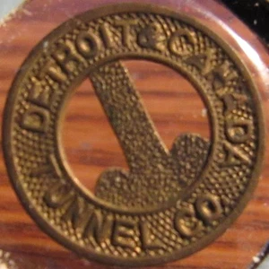 Detroit - Canada Tunnel Co. Detroit, MI Transit Toll Token - Michigan #3 - Picture 1 of 2