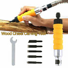 Electric Chisel Tool Wood Carving Machine Woodworking Small Spanner With 5Tips