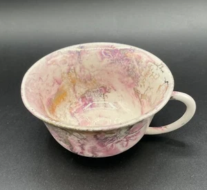 Vintage Sascha Brastoff Surf Ballet Tea / Coffee Cup -  Flat Pink & Gold  - Picture 1 of 5