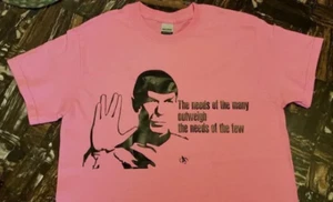 SMALL The needs of many outweight needs of the few Spock Vulcan t shirt tee - Picture 1 of 1