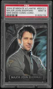 2004 STARGATE ATLANTIS SAN DIEGO COMIC CON MAJOR JOHN SHEPPARD #SDCC1 PSA MINT 9 - Picture 1 of 2