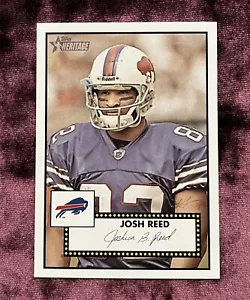 Camiseta deportiva Josh Reed 1952 Topps Heritage #348 como nueva facsímil Auto Bills LSU - Imagen 1 de 4