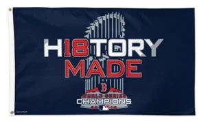 2018 Boston Red Sox MLB History Made WS Champs Single Sided Wincraft 3'x5' Flag - Picture 1 of 1