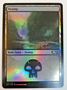 Magic The Gathering MTG M21: SWAMP Land (268) LÁMINA CASI NUEVA - Imagen 1 de 1