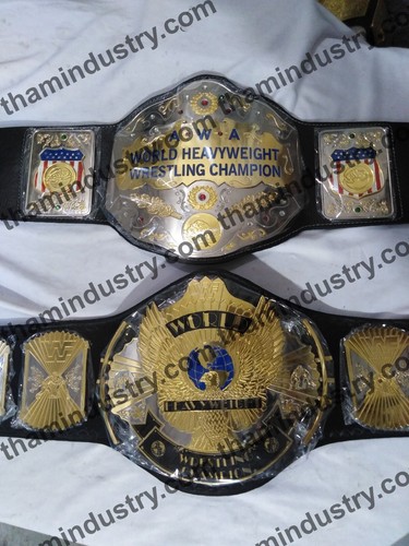 Cinture da wrestling AWA+WWF WING EAGLE doppia placcatura 4MM Heavyweight Champion (replica