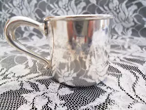 VINTAGE WEB 513 STERLINGSILBER BABYBECHER OHNE MONOGRAMM 44 GRM/1,6 UNZEN - Bild 1 von 5