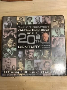 Sealed 60 Greatest Old-Time Radio Shows of the 20th Century on 20 Audio Cassette - Picture 1 of 2