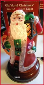 Merck Old World Christmas 1997 Yuletide Santa Light - Bild 1 von 3