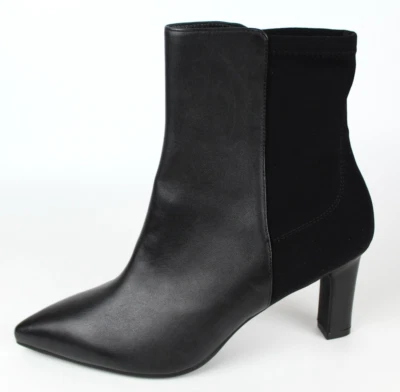 NUEVO Botines Stuart Weitzman Lauri 75 para Trabajo y Salidas Nocturnas, Cuero Negro, EE. UU. 7B Foto 1 de 4