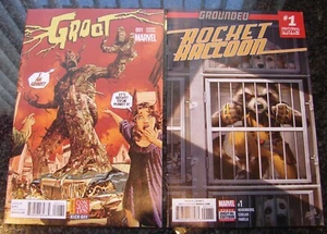GROOT #1 Variant & ROCKET RACCOON #1 NM/M Guardians of the Galaxy NICE! - Picture 1 of 1