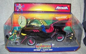 BATMAN ACTION LEAGUE 2008 BATMAN VS RELOJ KING CON JUEGO BATIMÓVIL - Imagen 1 de 6