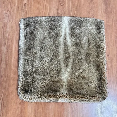 Pottery Barn Pillow Cover Faux Fur Square 18x18 Plush Cozy Luxe Throw - Image 1 of 4