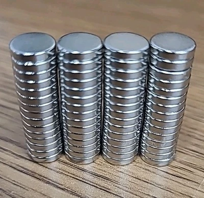 Neodymium Magnets 8mmx2mm round 10pk - Pack of ten magnets - Bulk Discount!
