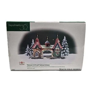 Dept 56 North Pole "Welcome to Elfland" Gateway Entrance #56431 (1998) - Picture 1 of 9