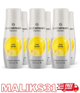 SFlavours Classic Diet Tonic Mix, Fizzy Drink Maker Concentrate, Aspar 6x 440ml - Picture 1 of 24