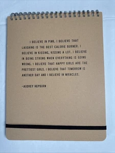 Sugarboo & Co Paper Journal Audrey Hepburn cita “I Believe In Pink” ¡Nuevo! - Imagen 1 de 3