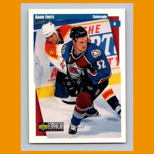 Tarjeta de hockey Adam Foote #64 1997-98 Collectors Choice Colorado Avalanche NHL - Imagen 1 de 3