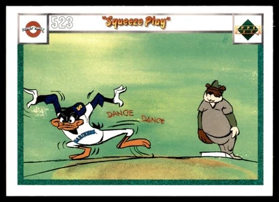 Looney Tunes Pato Lucas Squeeze Play 1990 Cubierta Superior #538 #523 Oso Junyer Foto 1 de 2