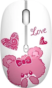 Mouse Wireless TENMOSS M101 impatico Mouse Silenzioso per Computer - Zdjęcie 1 z 6