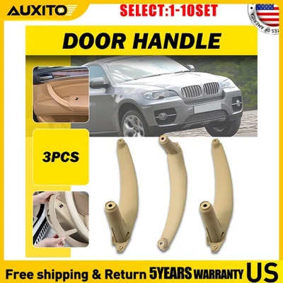 Внутренняя дверная панель выдвижная ручка чехол для BMW X6 E71 2008-2014 X5 E70 бежевый 3-30 X - Изображение 1 из 4