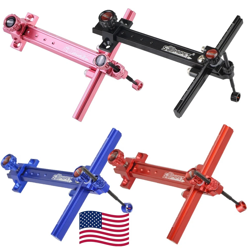 Archery Recurve Bow Sight 6" Adjustable Right Hand Left Hand Shooting Hunting - Image 1 of 4