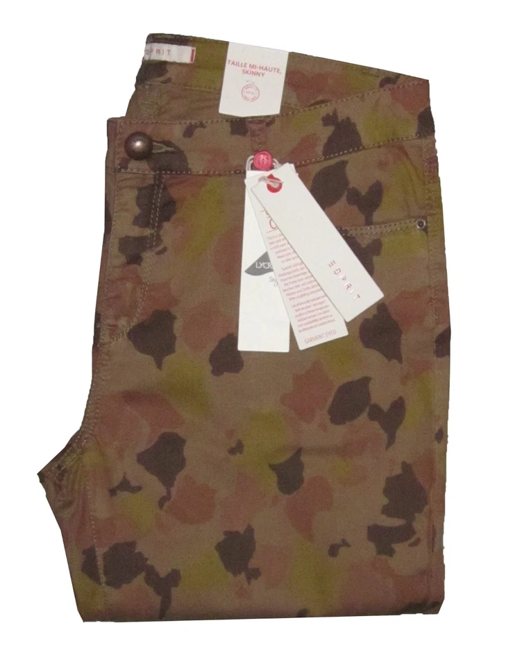 Esprit Women's Camo Jeans Camo Print Skinny-Fit Jeans - W30/L32 - Image 1 of 4