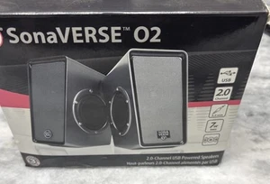 GOgroove SonaVERSE O2 USB Powered Computer Speakers with Dual Passive Woofers - Afbeelding 1 van 12