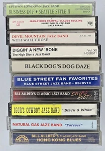 10 Lot Cassette Jazz & Blues Wally Rose, Blue Street, Igor’s Cowboy, Black Dog, - Picture 1 of 8