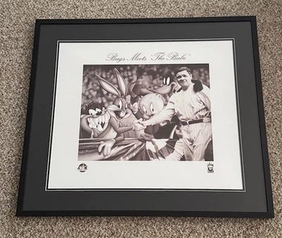 Warner Brothers - Looney Tunes - "Bugs Bunny Meets The Babe" - Not A Cel - 全新 — 第 1/4 张图片