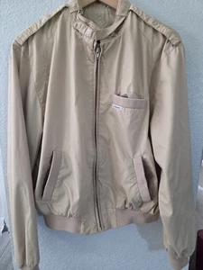 VINTAGE Le Parot 1980s Men’s Beige Bomber Utility Jacket LARGE. GUC - Bild 1 von 9