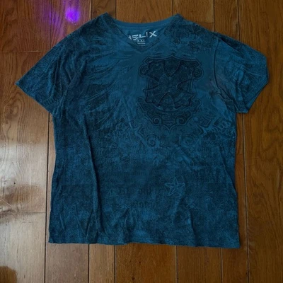 Camiseta Helix Y2K Grunge Cybergoth Estampa Total - Imagem 1 de 4