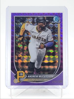 ANDREW MCCUTCHEN 2025 BOWMAN CROMO VETERANOS PÚRPURA GEOMÉTRICO/250 Q4182 Foto 1 de 2