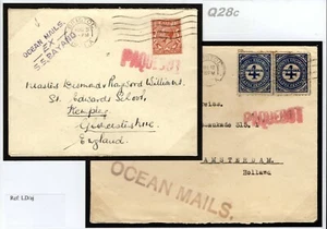 GB COLOMBIA PAQUEBOT Covers{2} OCEAN MAILS SS BAYAND Bristol Maritime 1931 Q28c - Picture 1 of 12